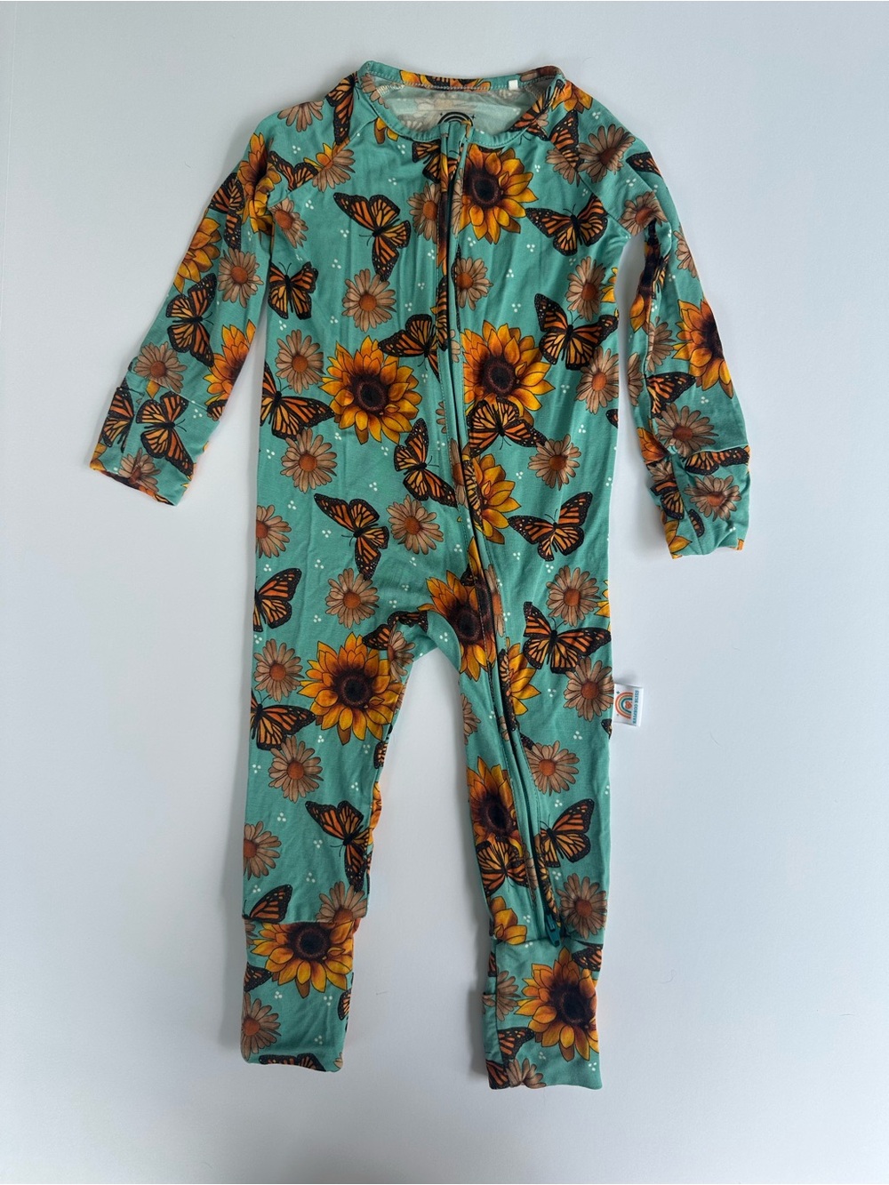 Bamboo Bliss | Sunflower & Butterflies Bamboo Onesie | 6-12 months Condition